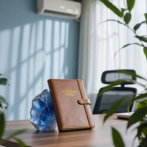 Person wearing gloves while polishing a kyanite stone
